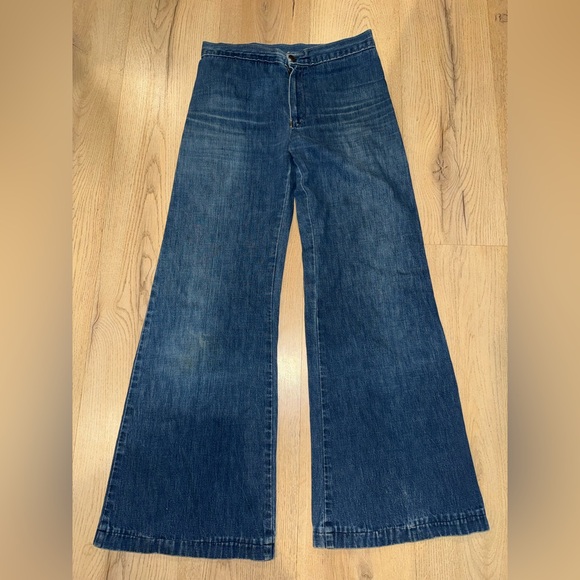 Antonio Guiseppe USA Y2K 90’s Flare Novelty White Piping Pockets Jeans Size 27